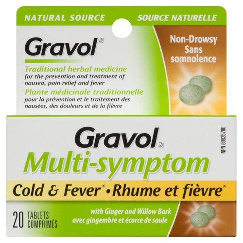 Gravol Tablets Multi Symptom 20 Count