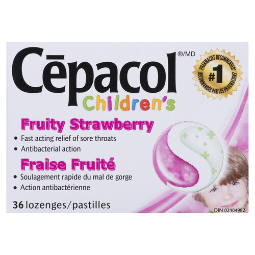 Cepacol Children's Strawberry 36 Lozenges