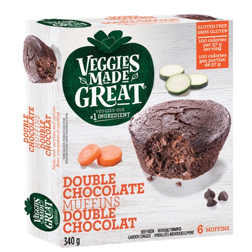 Veggies Made Great Gluten-Free Muffin Double Chocolate 340 g (frozen)