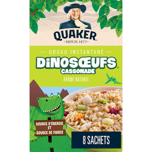 Quaker Dino Eggs Instant Oatmeal Brown Sugar 8 Pack 304 g