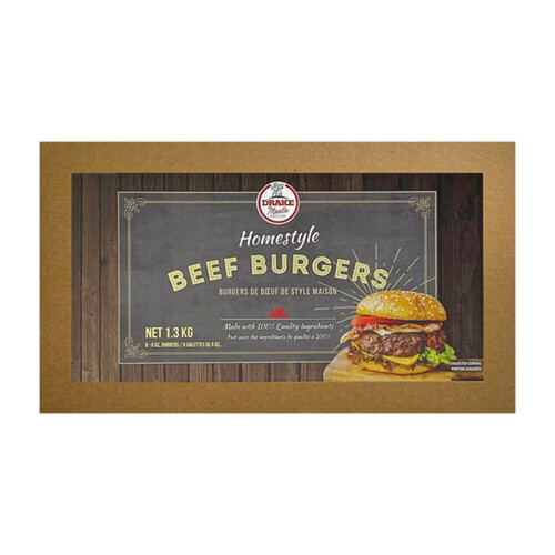 Drake Homestyle Frozen Beef Burgers 1.3 kg