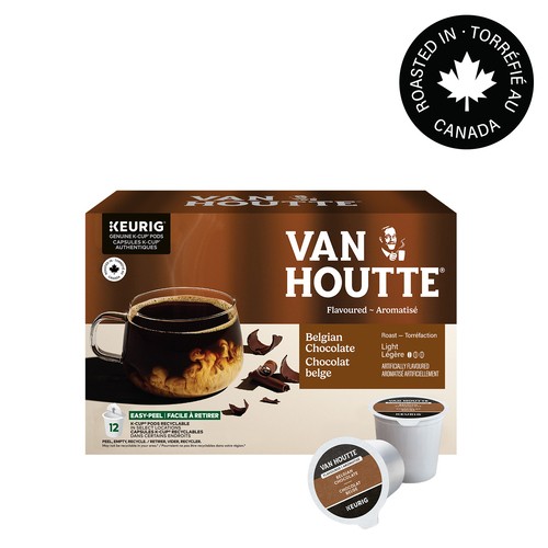 Van Houtte Coffee Pods Light Roast Belgian Chocolate 12 K-Cups 126 g