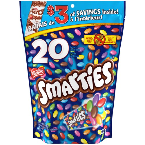 Nestlé Smarties Chocolates Snack Size 20 Count 200 g