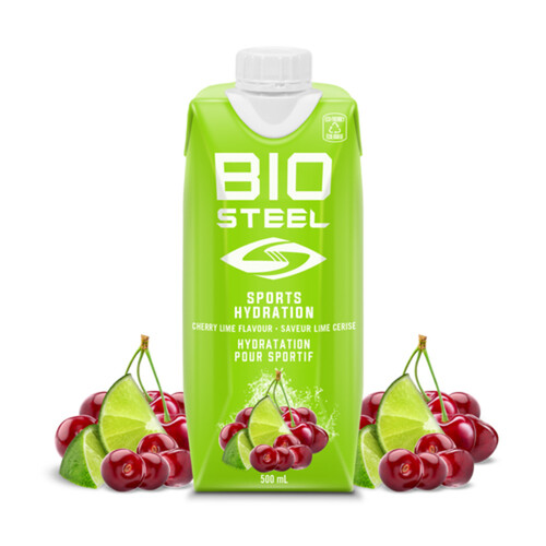 BioSteel Sports Drink Ready To Drink Cherry Lime 12 x 500 ml (bottles)