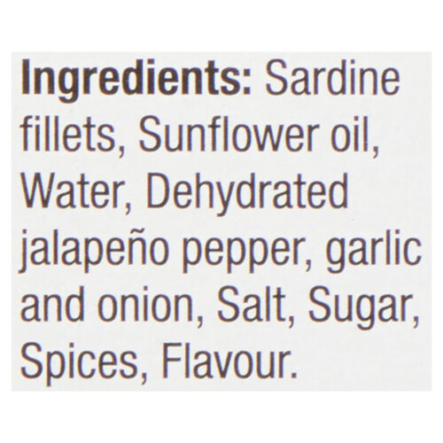 Clover Leaf Sardine Fillets Boneless Smoked Jalapeno In Oil 106 g