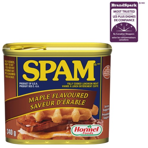 Hormel Spam Fully Cooked Luncheon Meat Maple 340 g