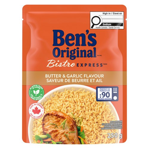 Ben's Original Bistro Express Rice Side Dish Butter & Garlic 250 g