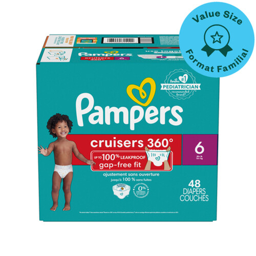 Pampers Cruisers 360 Fit Diapers Size 6 48 Count