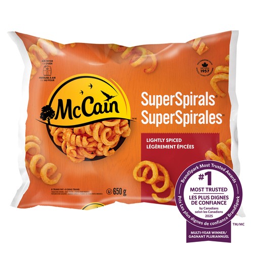 McCain Frozen Super Spirals Curly Fries 650 g