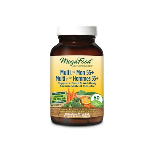 MegaFood Gluten-Free Multivitamins Tablets For Men 55+ 60 Count