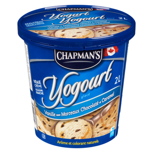 Chapman's Frozen Yogurt Vanilla & Chocolatey Chunks & Caramel 2 L