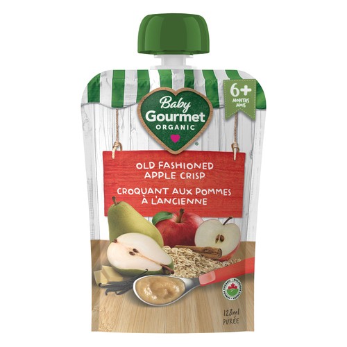 Baby Gourmet Organic Puree Old Fashioned Apple Crisp 128 ml
