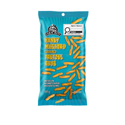 Farm Boy Pretzel Rods Honey Mustard Flavored  141 g