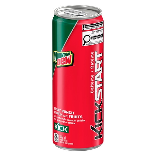 Mountain Dew Kickstart Energy Drink Fruit Punch 355 ml (can)