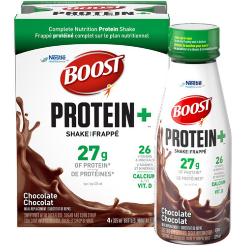 Boost Protein+ Shake Meal Replacement Chocolate 4 x 325 ml Voilà
