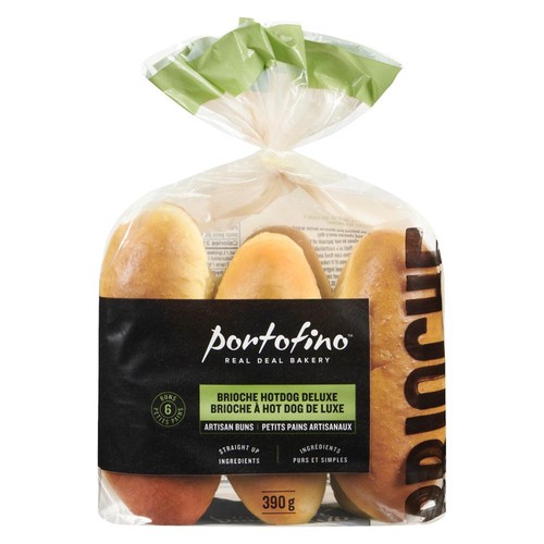 Portofino Hot Dog Brioche Buns 6 Count