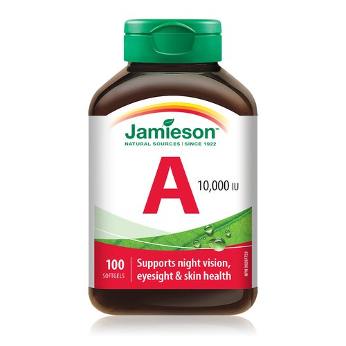 Jamieson Vitamin A 10,000 IU Softgels 100 Count