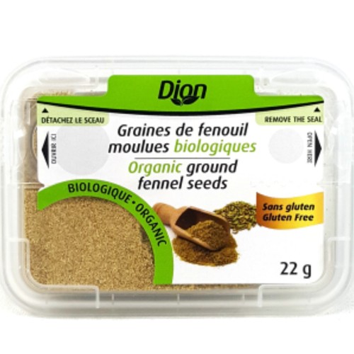 Les Aliments Dion Foods Organic Ground Fennel Seeds 22 g
