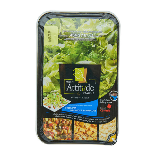 Fresh Attitude Salad Kit Greek Mix 454 g Voilà Online Groceries & Offers