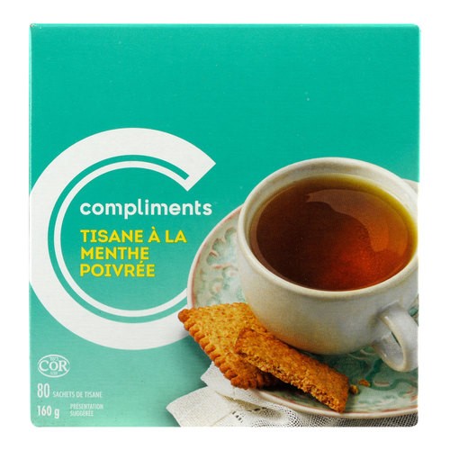Compliments Peppermint Tea 80 EA