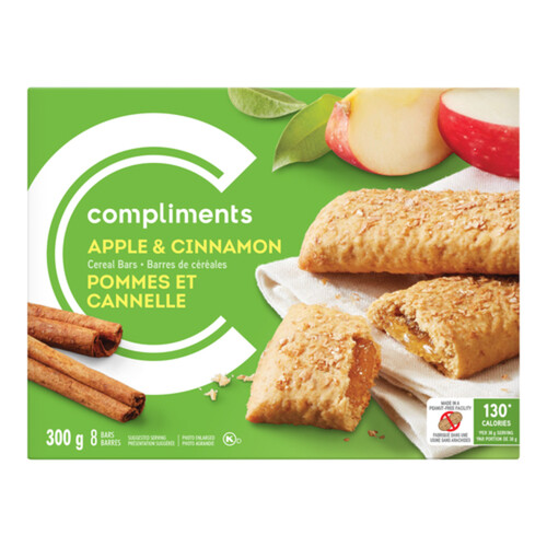 Compliments Cereal Bars  Apple Cinnamon  300 g