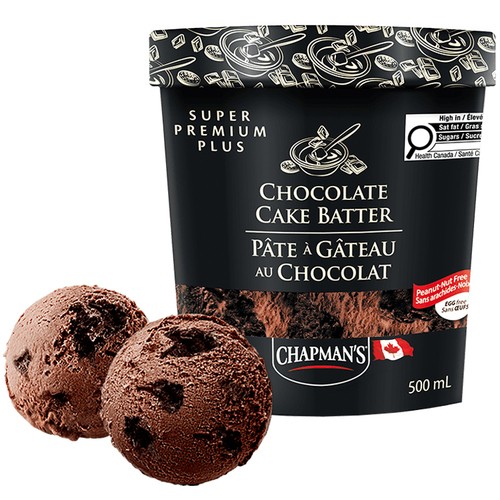 Chapman's Super Premium Plus Ice Cream Chocolate Cake Batter 500 ml