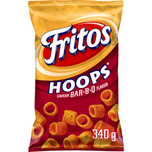 Fritos Hoops Corn Chips BBQ 340 g