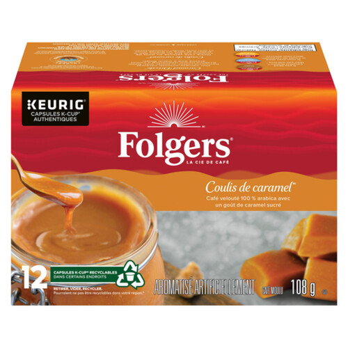 Folgers Coffee Caramel Drizzle 12 K-Cups 108 g