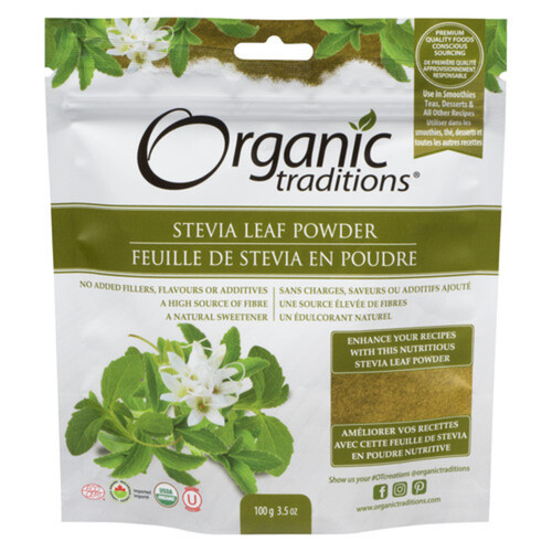 Organic Traditions Organic Green Stevia Leaf Powder 100 g