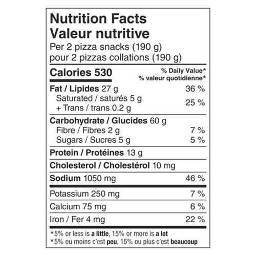 Pillsbury Pizza Pops Pepperoni + Bacon Pizza Snacks 2.85 kg