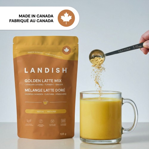 Landish Golden Latte Mix Ginseng Turmeric Ginger 200 g