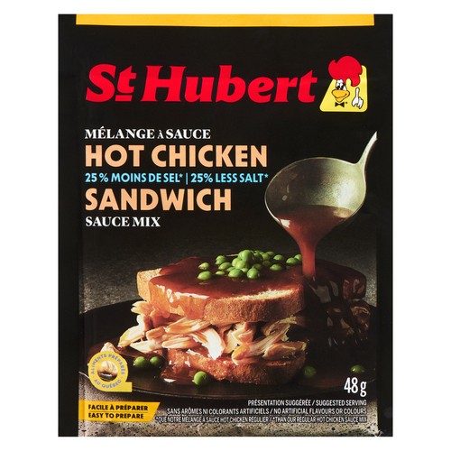 St-Hubert Sauce Mix Hot Chicken Sandwich 25% Less Salt 48 g