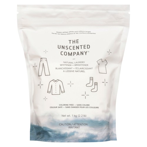 The Unscented Company Natural Laundry Detergent Whiter And Brighter 1 kg