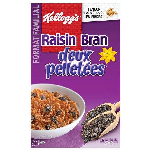 Kellogg's Two Scoops Cereal Raisin Bran 755 g