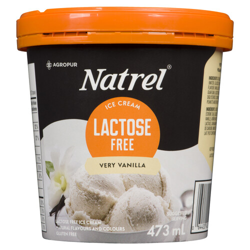 Natrel Lactose-Free Ice Cream Very Vanilla 473 ml