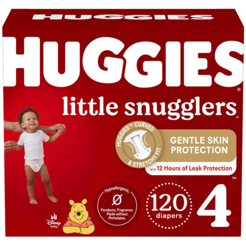 Huggies Little Snugglers Diapers Size 4 120 Count