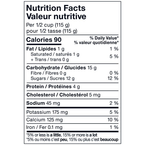 iÖGO Lactose-Free 1% Yogurt Tub Creamy Strawberry 650 g