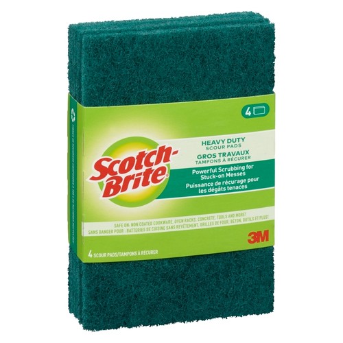 3M Scotch-Brite Heavy Duty Scouring Pads 4 Pack