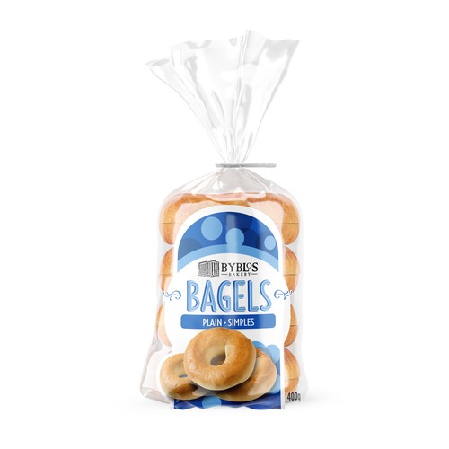 Byblos Bagels Plain 400 g (frozen)