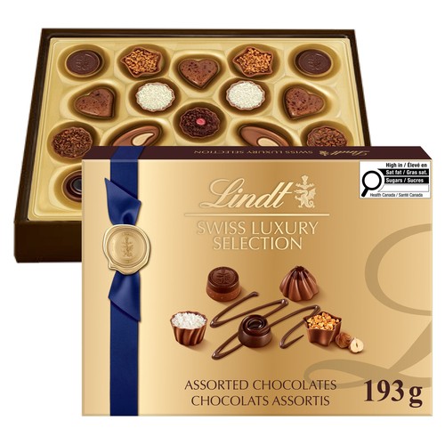 Lindt Chocolate Swiss Luxury Selection Box Assorted 193 g - Voilà