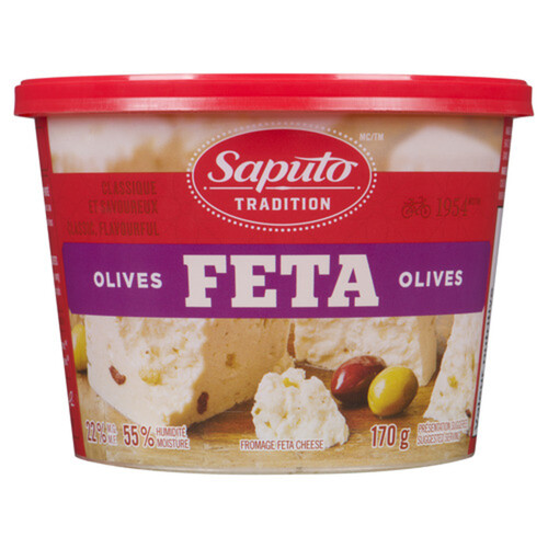 Saputo Cheese With Olives Feta 170 g