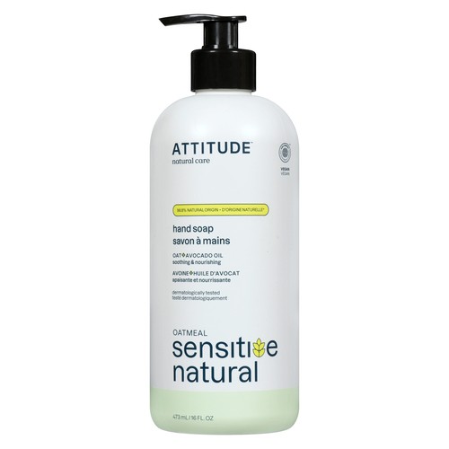 Attitude Oatmeal Sensitive Natural Hand Soap Oat & Avocado Oil 473 ml