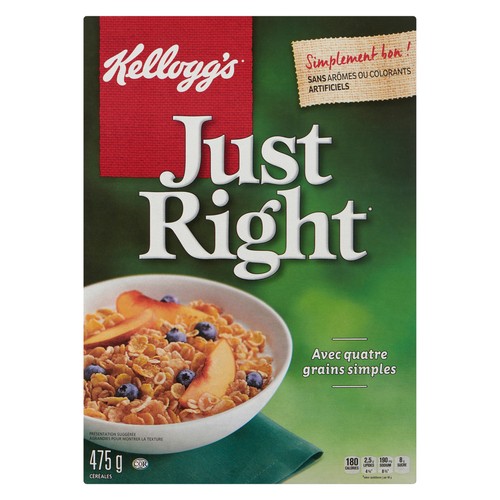 Kellogg's Cereal Just Right with simple grains 475 g
