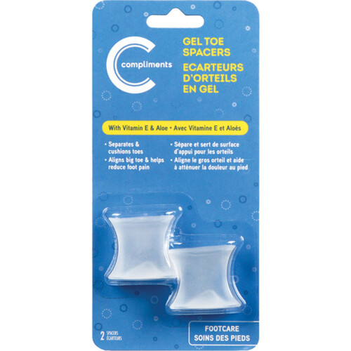 Compliments Spacers Gel Toe 1 EA