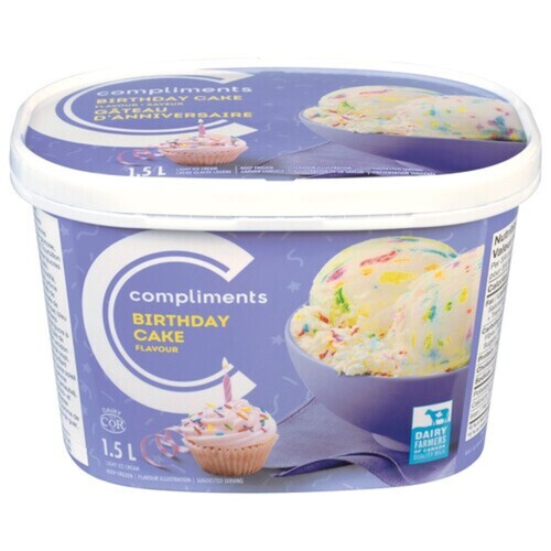 Compliments Birthday Cake Ice Cream 1.5 L