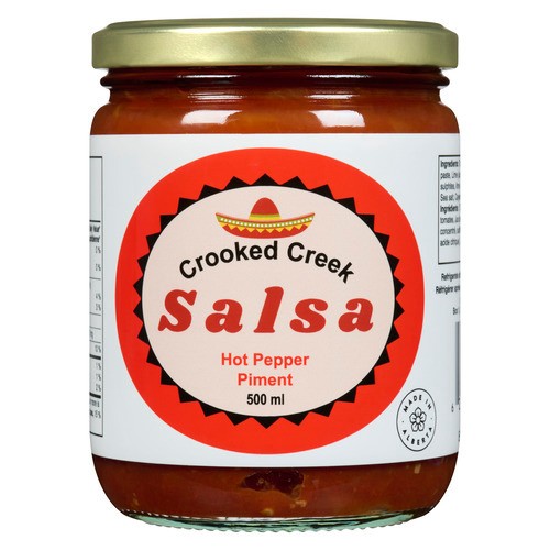 Crooked Creek Salsa Hot Pepper 500 ml