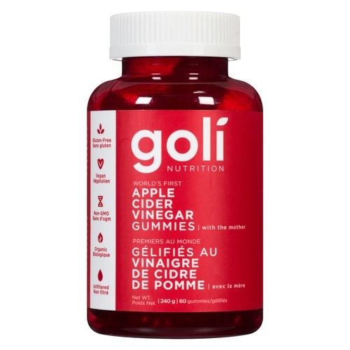 Goli Nutrition Apple Cider Vinegar Gummies 60 Count
