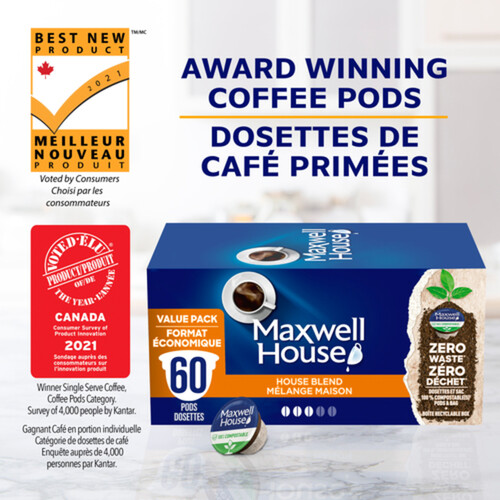 Maxwell House Coffee Pods House Blend 60 K-Cups 585 g