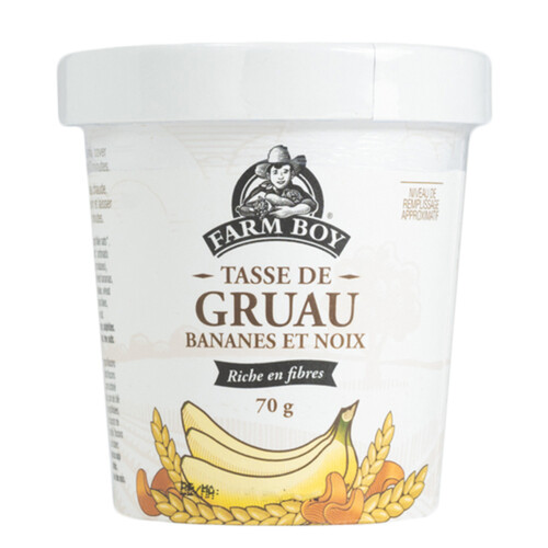 Farm Boy Oatmeal Cup Banana Nut 70 g
