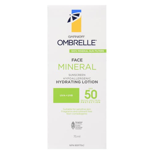 Garnier Ombrelle Mineral Face Sunscreen SPF 50 75 ml